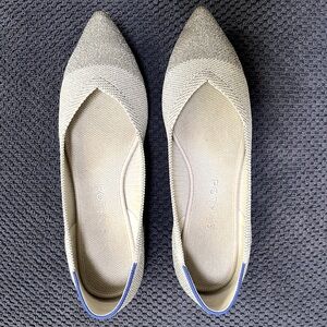 Size 8 EUC ROTHYS - The Point in Metallic Diamond